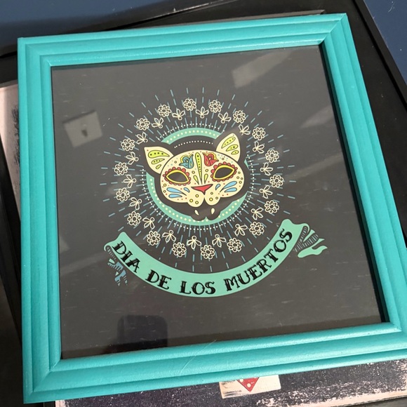 Other - Día de los Muertos Cat Framed Art 💀🐱